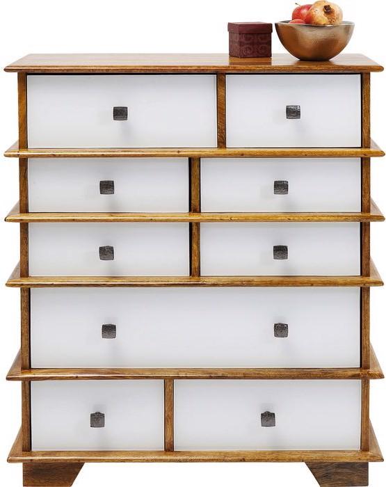 Actual product image Designlife Dresser Fuji White 9 Drw. (75 x 32 x 90 cm)