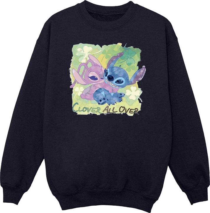 Disney Lilo And Stitch St Patrick's Day Clover Sweatshirt (XL)