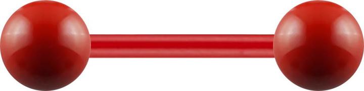 Image du produit Star Piercing Micro Barbell Fire Red mit Kugel (sans laiton, Acier chirurgical 316L)