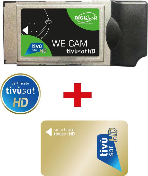 Image du produit Tivu We Cam HD sat + Gold Smartcard CI+ (Autre, Carte à puce)