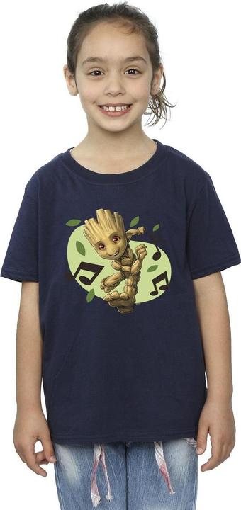 Immagine prodotto Guardians Of The Galaxy Groot Musical Notes Maglietta Ragazze (140, 146)