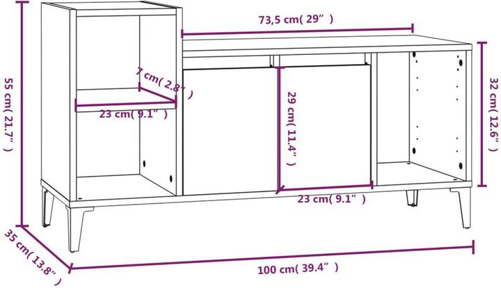 Image du produit VidaXL Johanna (100 x 35 x 55 cm)