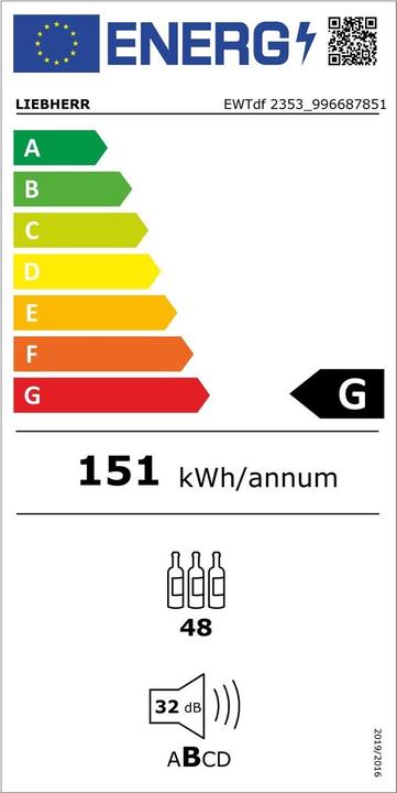 Label énergétique Liebherr EWTdf 2353-26