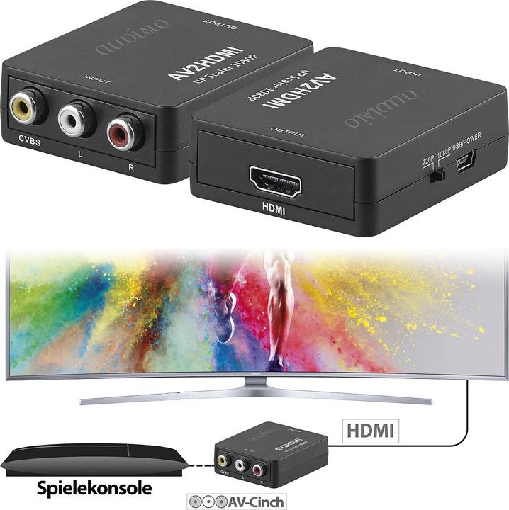 Image du produit Auvisio RCA AV vers HDMI (Analogique -> Numérique)