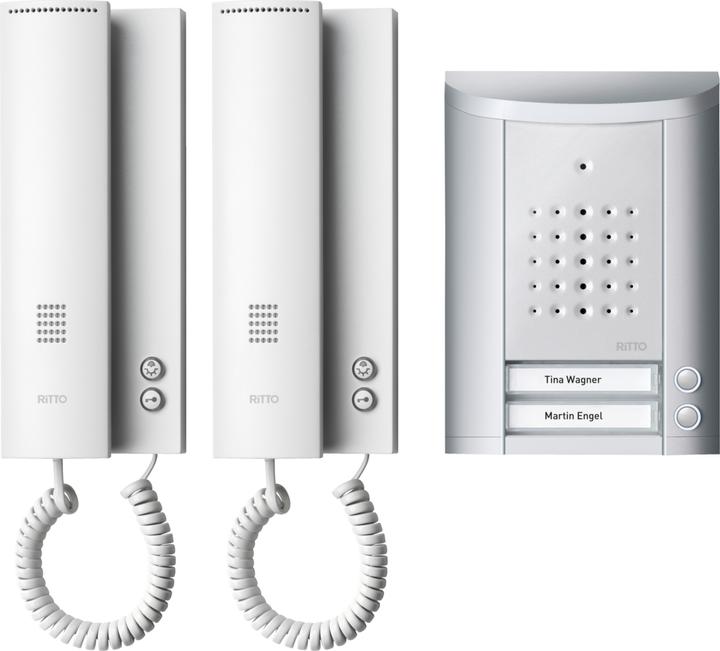 Actual product image Schneider Electric 2 Family Door Intercom Set white (Cable)
