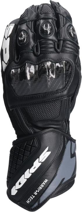 Spidi CARBO 5 Lederhandschuh schwarz-weiss XXL (XXL)