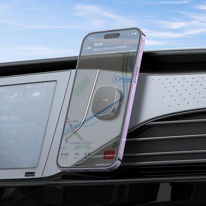 Actual product image Hoco Magnetic Car Holder H52 Grey
