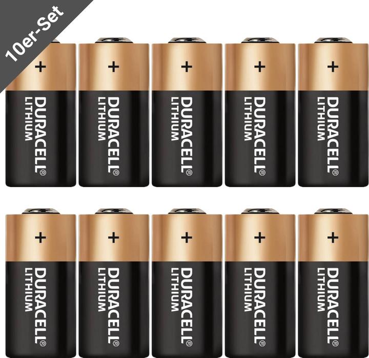 Image du produit Duracell Cr-123a (10 pcs, CR123A, 1550 mAh)