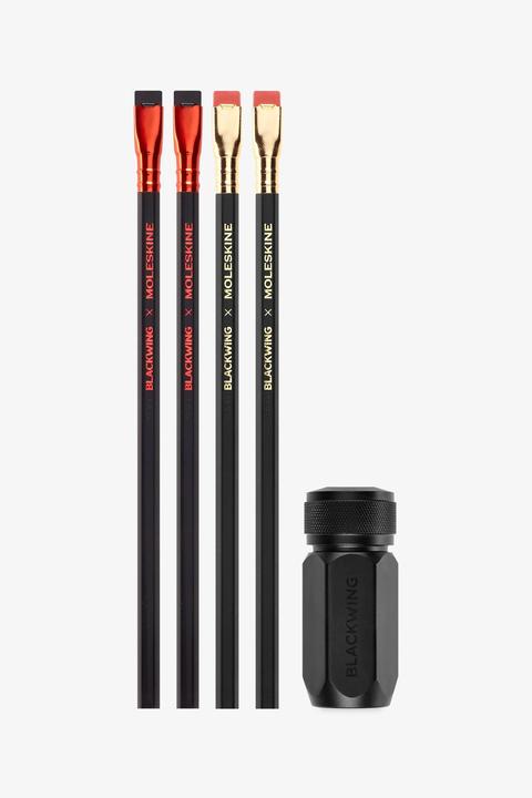 Actual product image Moleskine BLACKWING X M pencil & sharpener (4 x)