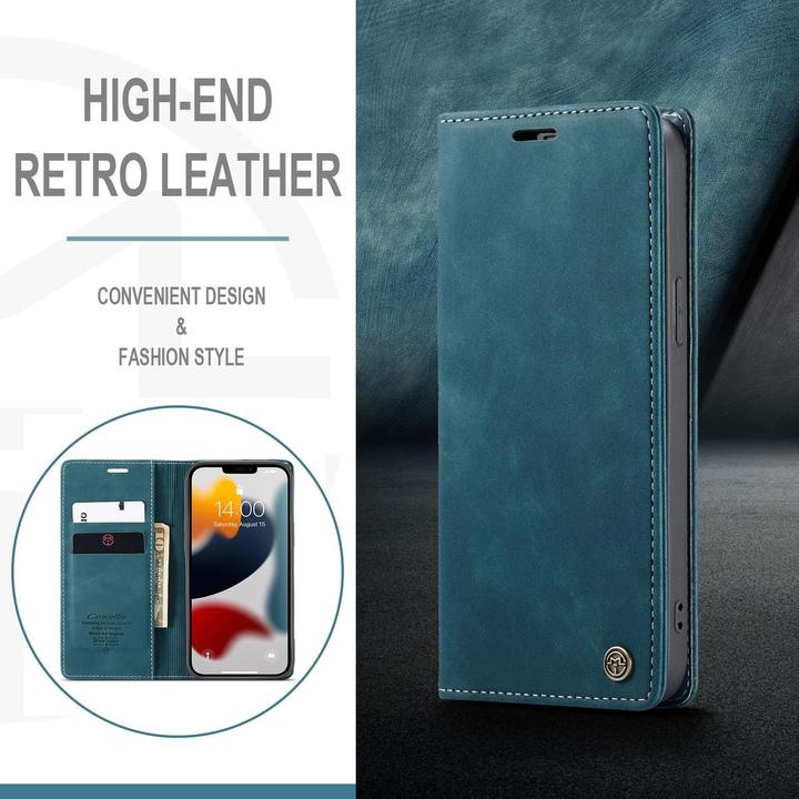 Actual product image König Design Case Mobile Protection for Apple iPhone 13 Pro Case Flip Cover Case Cover Blue New (Apple iPhone 13 Pro)