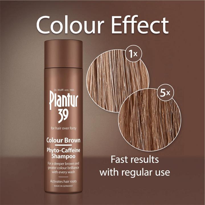 Produktbild Plantur 39 Color Braun Phyto-Coffein (250 ml, Flüssiges Shampoo)