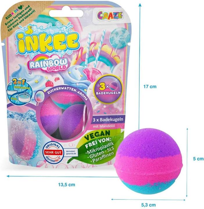 Image du produit Craze Inkee Rainbow World (Bombe de bain)