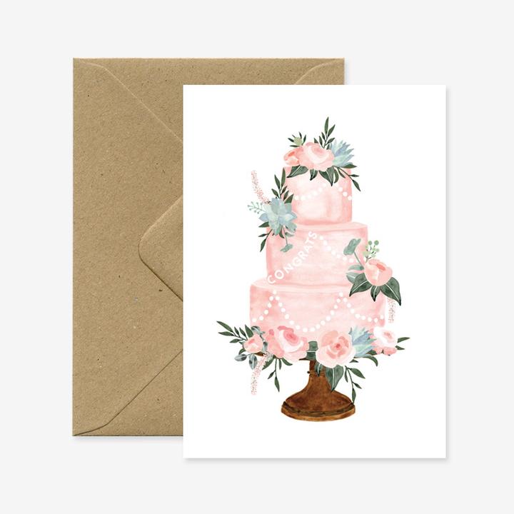 Actual product image All the ways to say Hochzeitskarte - Hochzeitstorte (1 pcs.)