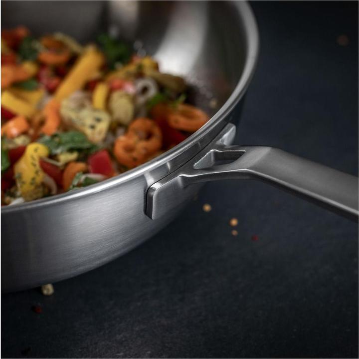Productafbeelding Kuhn Rikon CULINARY FIVEPLY Wok sans revêtement Ø 28 cm (28 cm, Wokpan, Aluminium, Roestvrij staal)