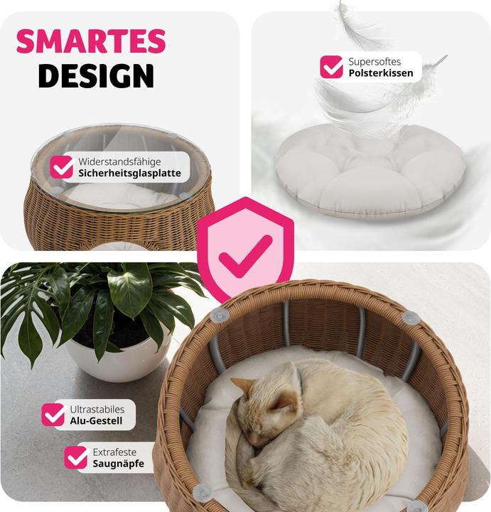Actual product image tectake Tivoli mit Haustierbett (54 x 54 x 40 cm)