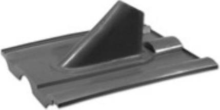 Actual product image Televes KSZ60FR - Plastic Roof Tile for Pole Mounting, "Frankfurter Pfanne", Red