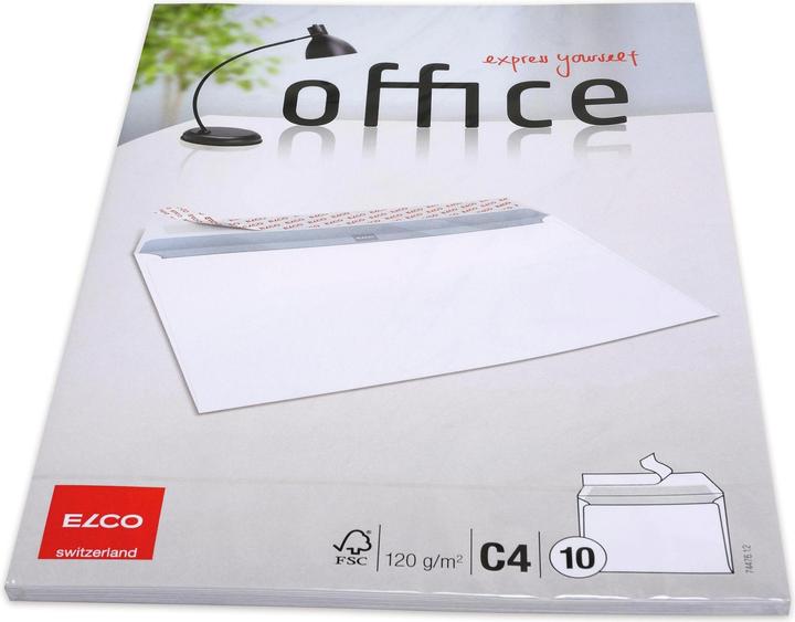 Image du produit Elco Bureau des enveloppes, sans fenêtre (C4, 10 x)