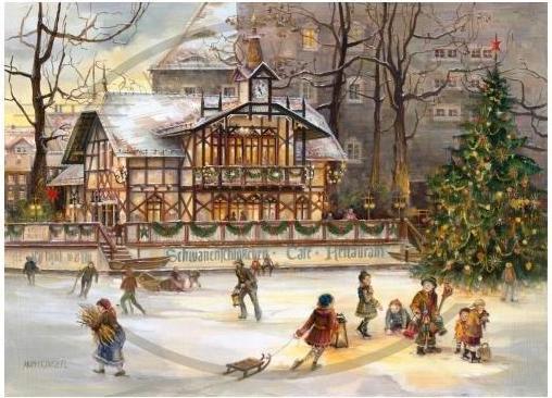 Immagine prodotto Olewinski & Tochter 2943 - Cartolina di Natale - Schwanenschlösschen (1 pz.)
