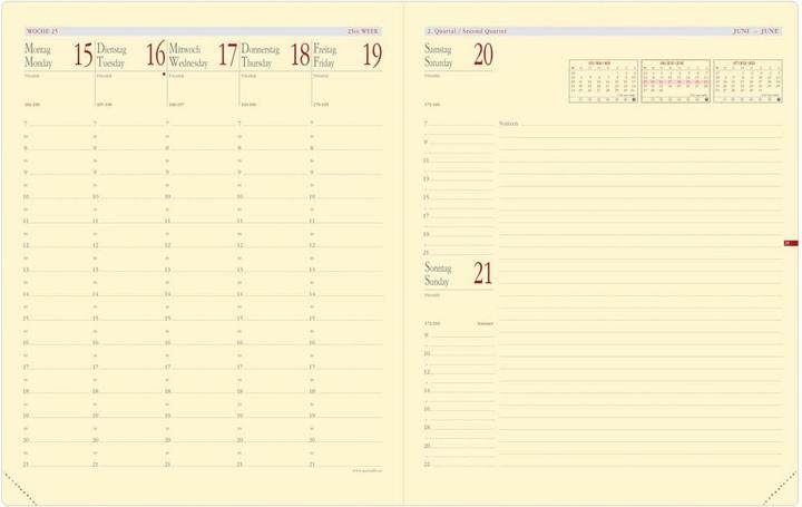 Produktbild Quo Vadis Pre Prestige Note VZ, Kalender-Einlage 2008 (21 x 27 cm, Deutsch)