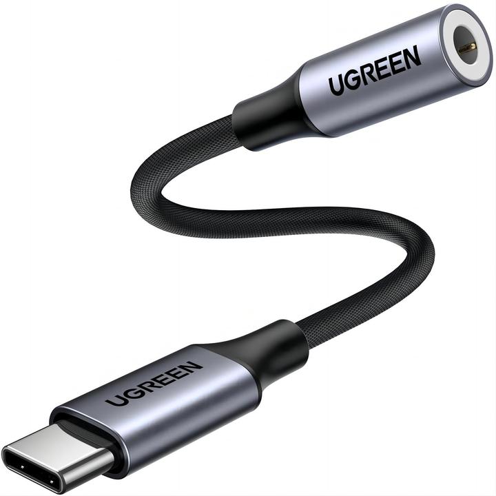 Produktbild Ugreen USB-C zu 3.5mm Buchse Adapter mit DAC Chip (USB Typ C, 3.5mm Klinke)