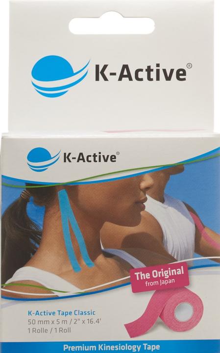 Produktbild K-Active Tape Classic 5cmx5m pink wasserabweisend (5 m)
