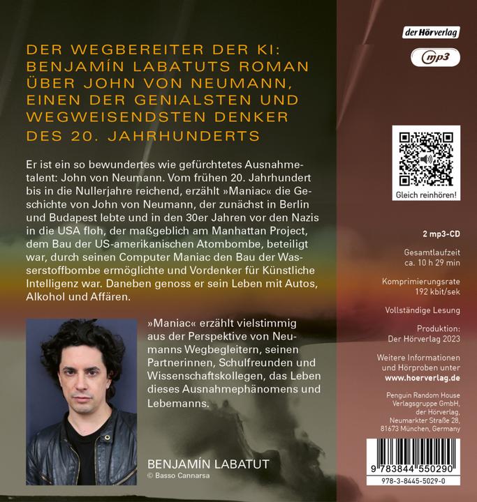 Immagine prodotto Maniaco (Claudia Gräf, Benjamin Labatut, Michael Schrodt, Thomas Brovot, Patrick Imhof, Tedesco)