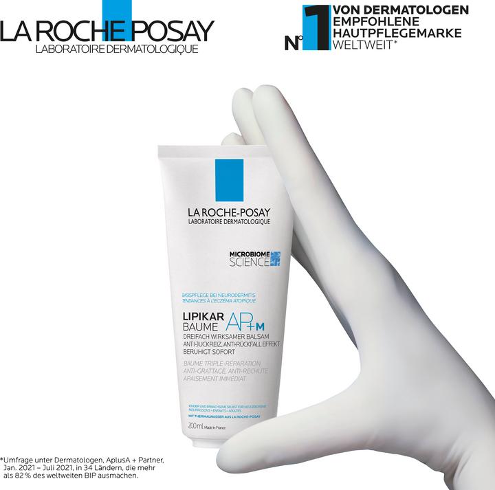 Produktbild La Roche Posay LIPIKAR Baume AP+M: Beruhigende Bodylotion für trockene und zu Neurodermitis neigende Haut (Körpercreme, 200 ml)