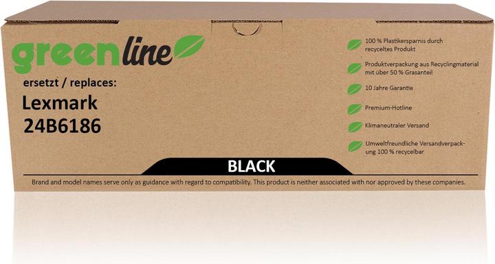 Image du produit Inkadoo Toner greenline ersetzt Lexmark 24B6186 Toner