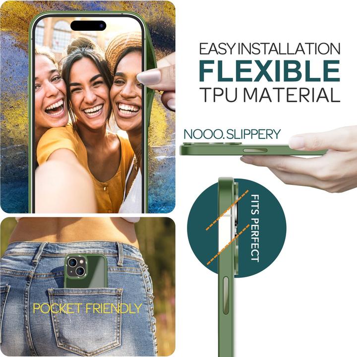 Actual product image Nalia Hybrid Sleeve Matt Transparent Frosted (Apple iPhone 15 Plus)