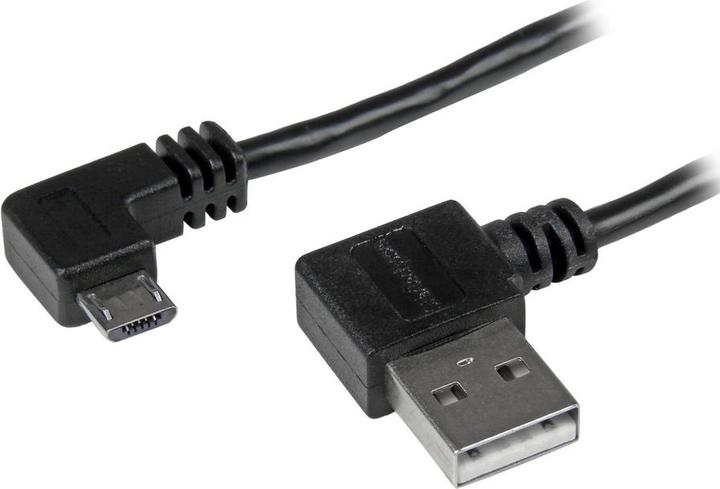 Produktbild StarTech Micro USB Kabel mit rechts gewinkelten Anschlüssen - Stecker/Stecker - 1m - USB A zu Micro B Ansc... (1 m, USB 2.0)