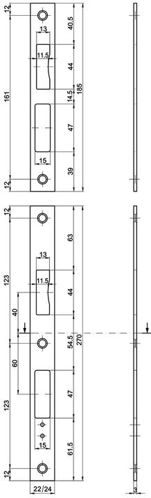 MSL Flachschliessbleche B-24421 (Schliessblech)