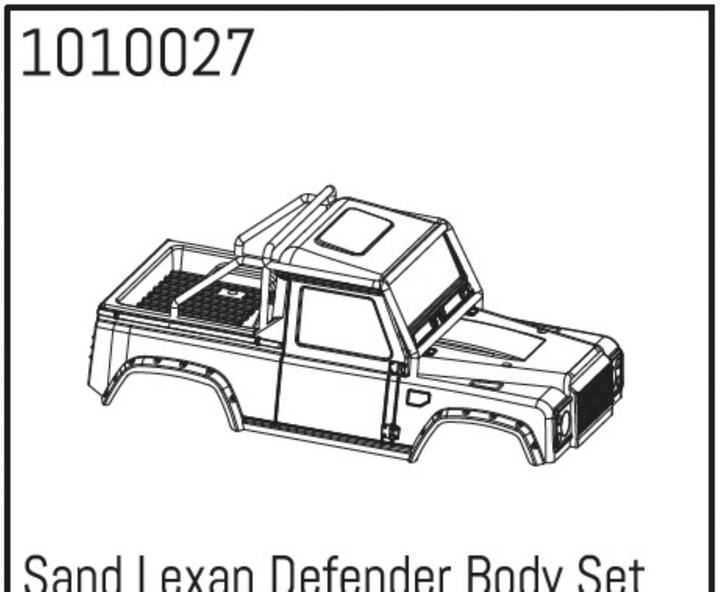 Produktbild Absima Sand Lexan Defender Body Set