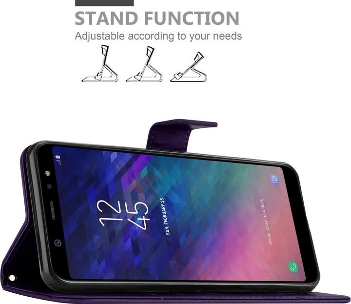 Image du produit Cadorabo Couverture du livre de fleurs (Samsung Galaxy A6+)