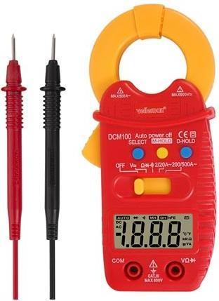 Immagine prodotto Velleman Mini Pinza Amperometrica Digitale - Cat Iii - 600 V - Ac - Con Funzione Di Mantenimento Dati (CAT III)