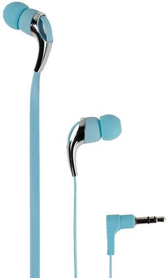 Vivanco Neon Buds Wired Headphones In-ear Music Blue, Metallic (Cable)