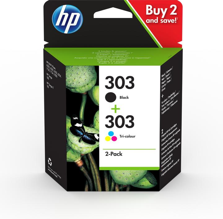 Produktbild HP 303 2-Pack (M, BK, Y, C)