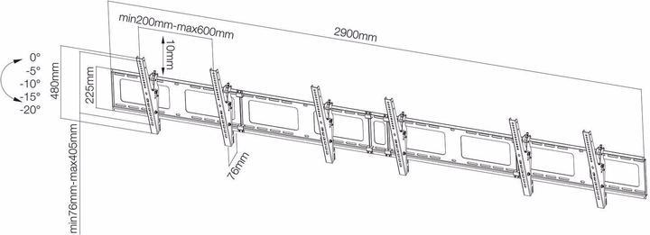 Produktbild Neomounts NS-WMB300 (Wand, 52", 50 kg)