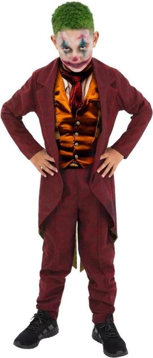 Actual product image Smiffys Boys Gothic Venetian Harlequin Costume Set (128, 134)