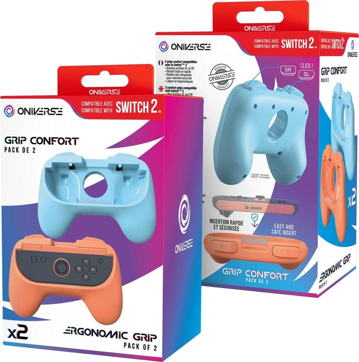 Immagine prodotto Oniverse Grip-Paar für Joycons™ (Switch / Switch 2) - Gaming-Zubehör (Switch)