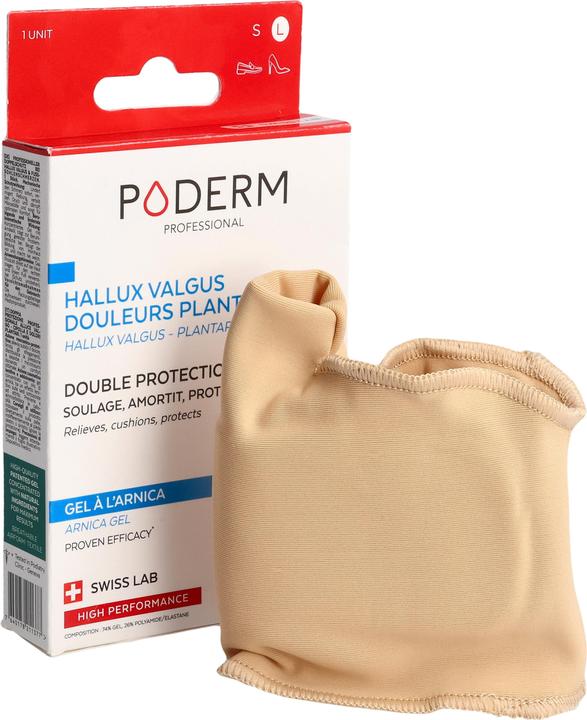 Immagine prodotto Poderm Doppia protezione per l'alluce valgo e il dolore plantare del tallone (Decompressione, 202.50 ml)