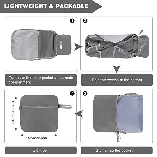 Produktbild Only-Bags.Store Faltbarer Rucksack, grosse leichte Rucksäcke Wasserdichter Wanderrucksack (40 l)