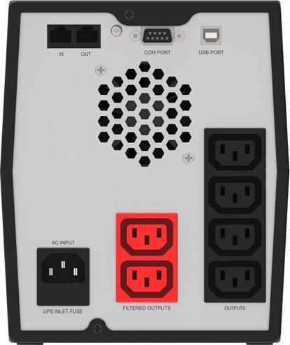 Produktbild ADJ 650-03002 Unterbrechungsfreie Stromversorgung (USV) Standby (Offline) 3 kVA 6 AC-Ausgänge (3000 VA, 2020 W, Standby USV)