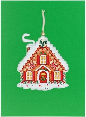 Produktbild MU Classic 3D Pop-Up Weihnachtskarte Saluts Series - Lebkuchenhaus (1 Stk.)