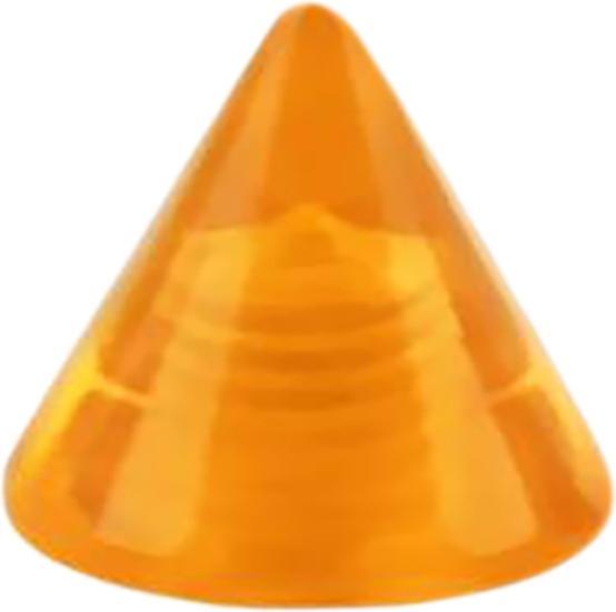 Star Piercing Micro Cone orange transparent (Acryl, ohne Messing)
