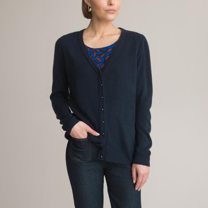 Anne Weyburn Cardigan mit V-Ausschnitt und Kaschmir-Touch
