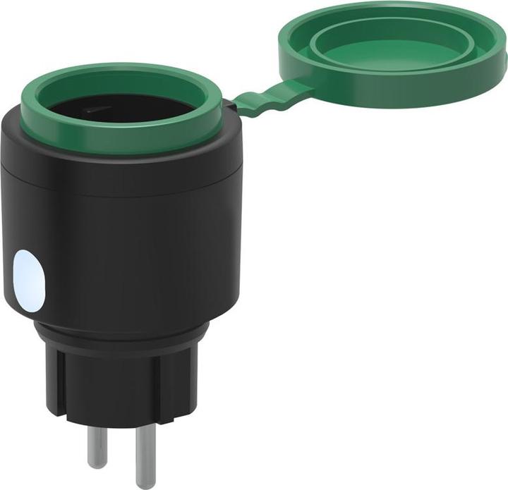 Offgridtec Smarte Aussensteckdose WiFi mit Smart Life- oder Tuya App-Steuerung IP44 Wasserdicht Outdoor