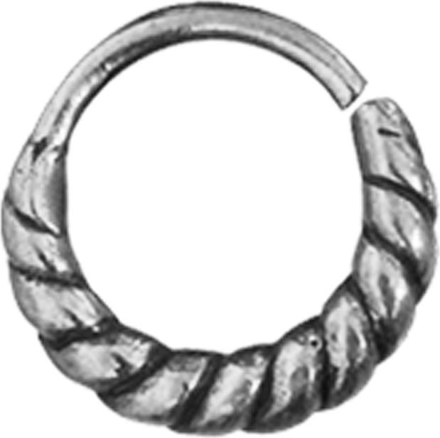 Star Piercing Micro Piercing Ring silber geflochten (ohne Messing, 925 Sterlingsilber)