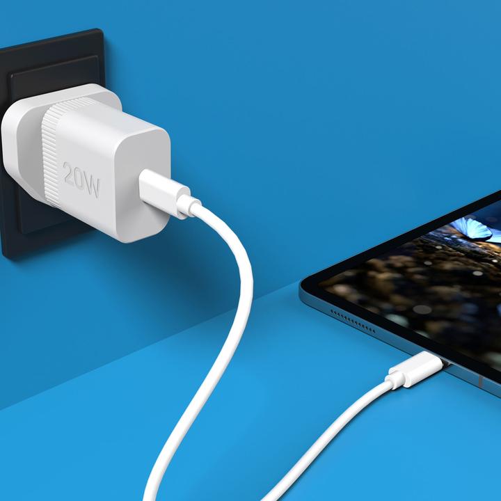 Actual product image j5Create JUP1420 Caricatore da parete PD USB-C® a 20 W - UE, Interno, AC, 12 V, 3 A, Bianco (20 W)