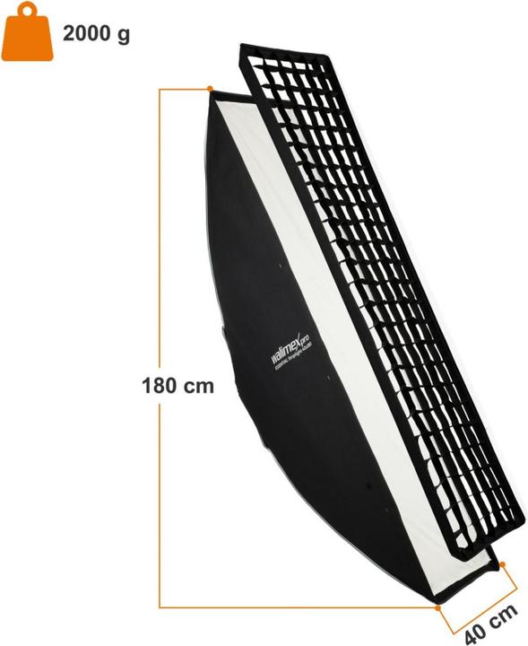 Produktbild Walimex pro Essential Striplight 40x180 (Softbox)