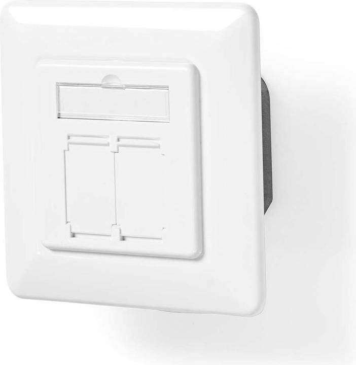 Immagine prodotto Nedis Presa di rete a muro | da incasso | 2 porte | CAT7 | diritta | presa | placcata oro | PVC | El